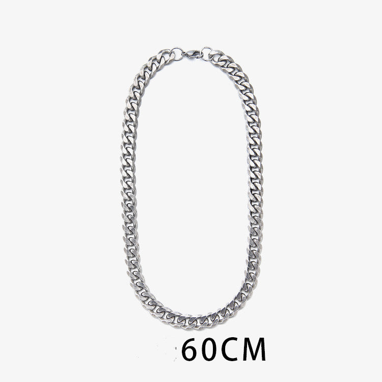 Titanium Stalen Cuban Ketting